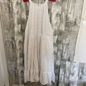 Torrid plus size white eyelet sleeveless maxi dress 4